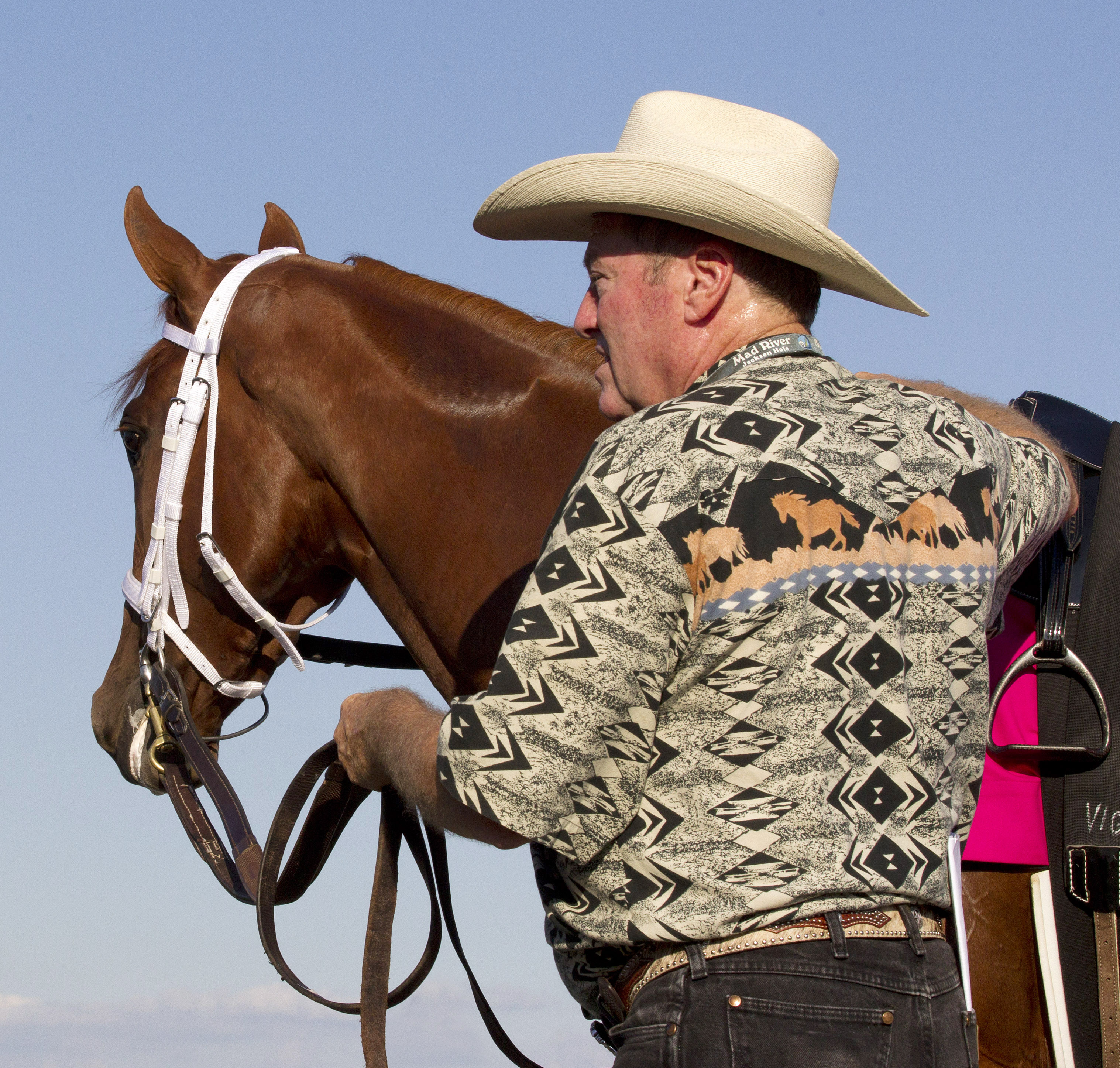 I'm a Chatterbox with trainer Larry Jones