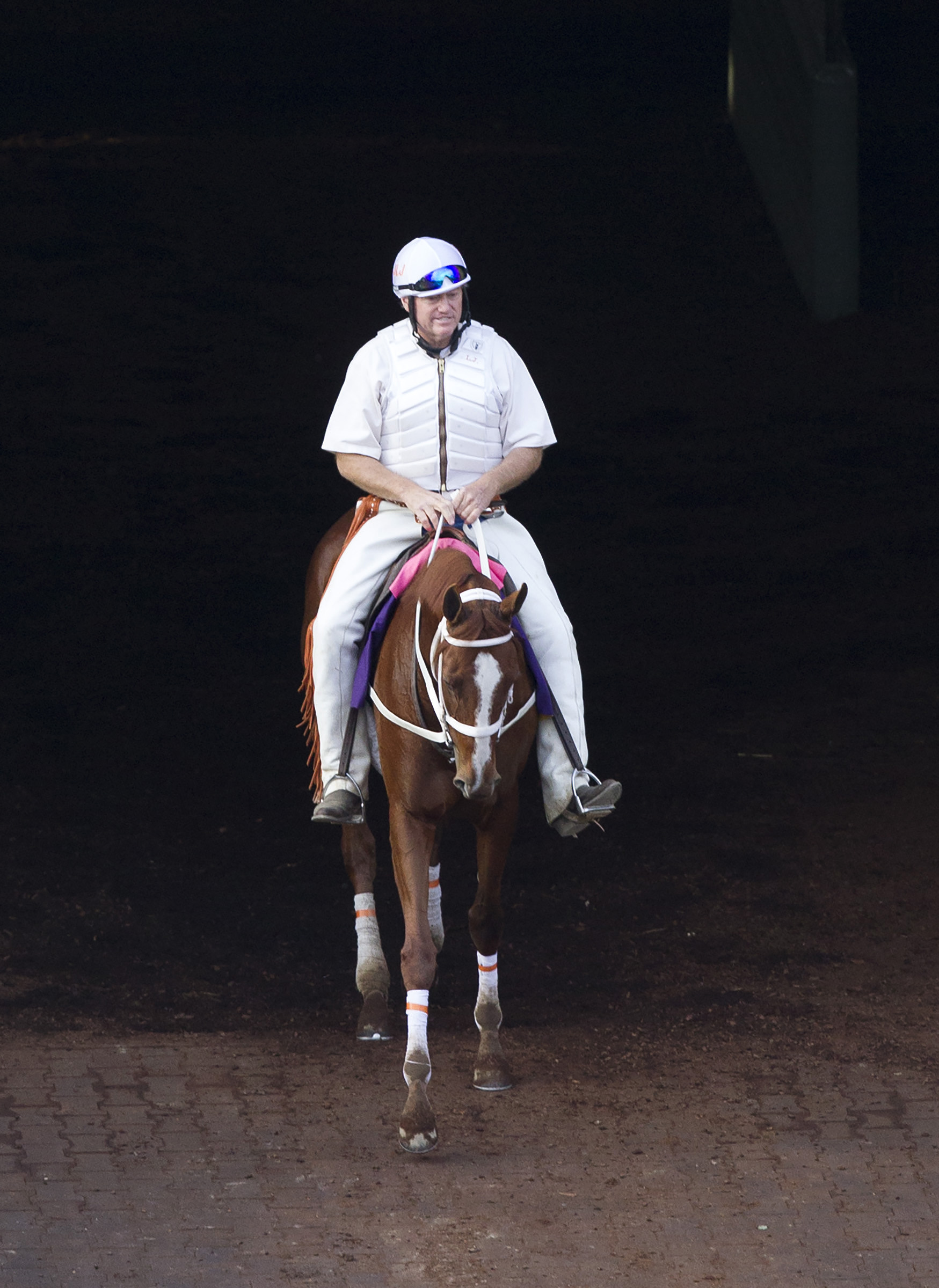 I'm a Chatterbox with trainer Larry Jones