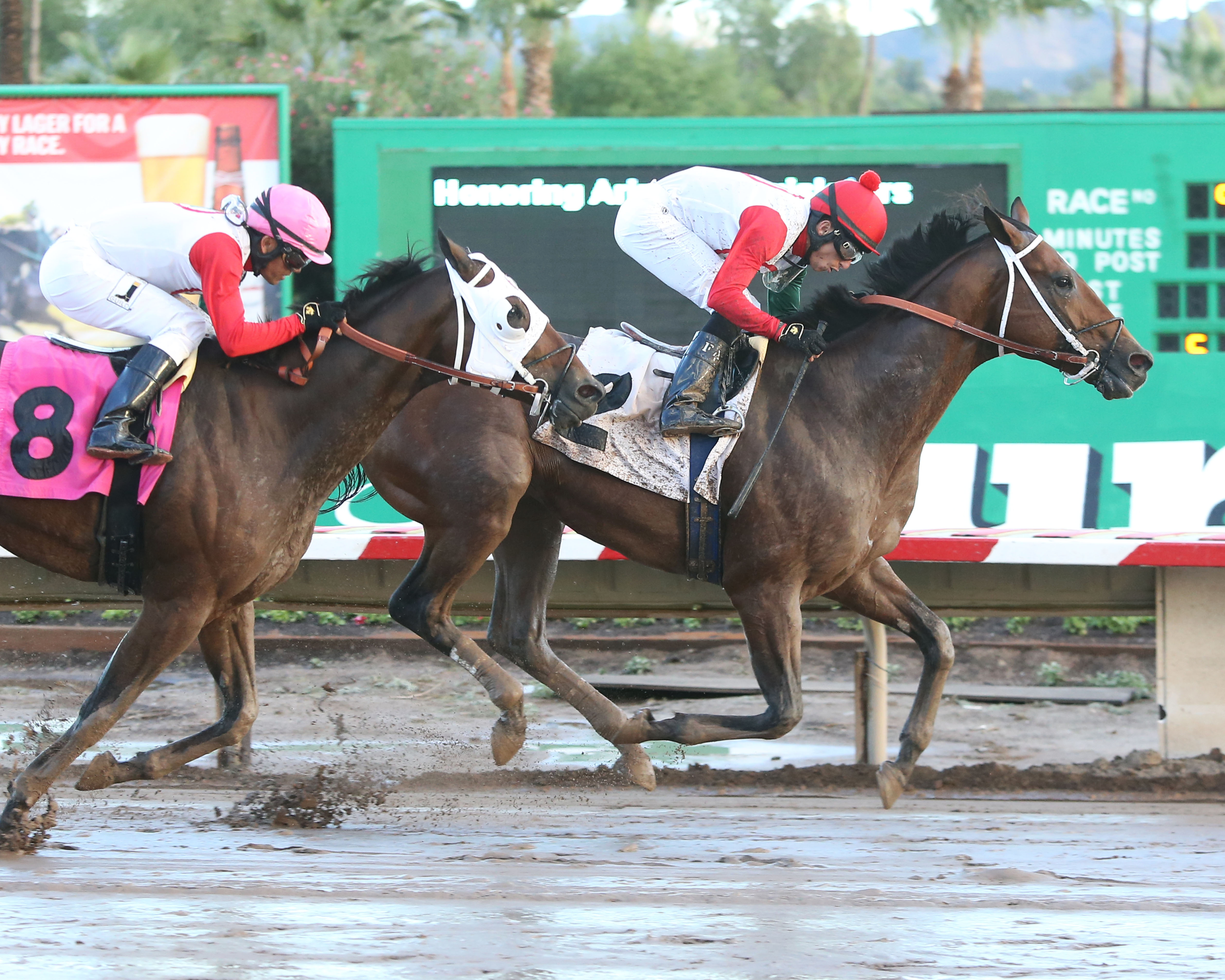 Izzy the Warrior wins the 2018 Bienvenidos Stakes
