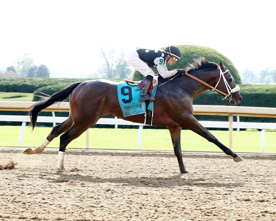 Ignitis wins an October 2021 maiden race at Keeneland