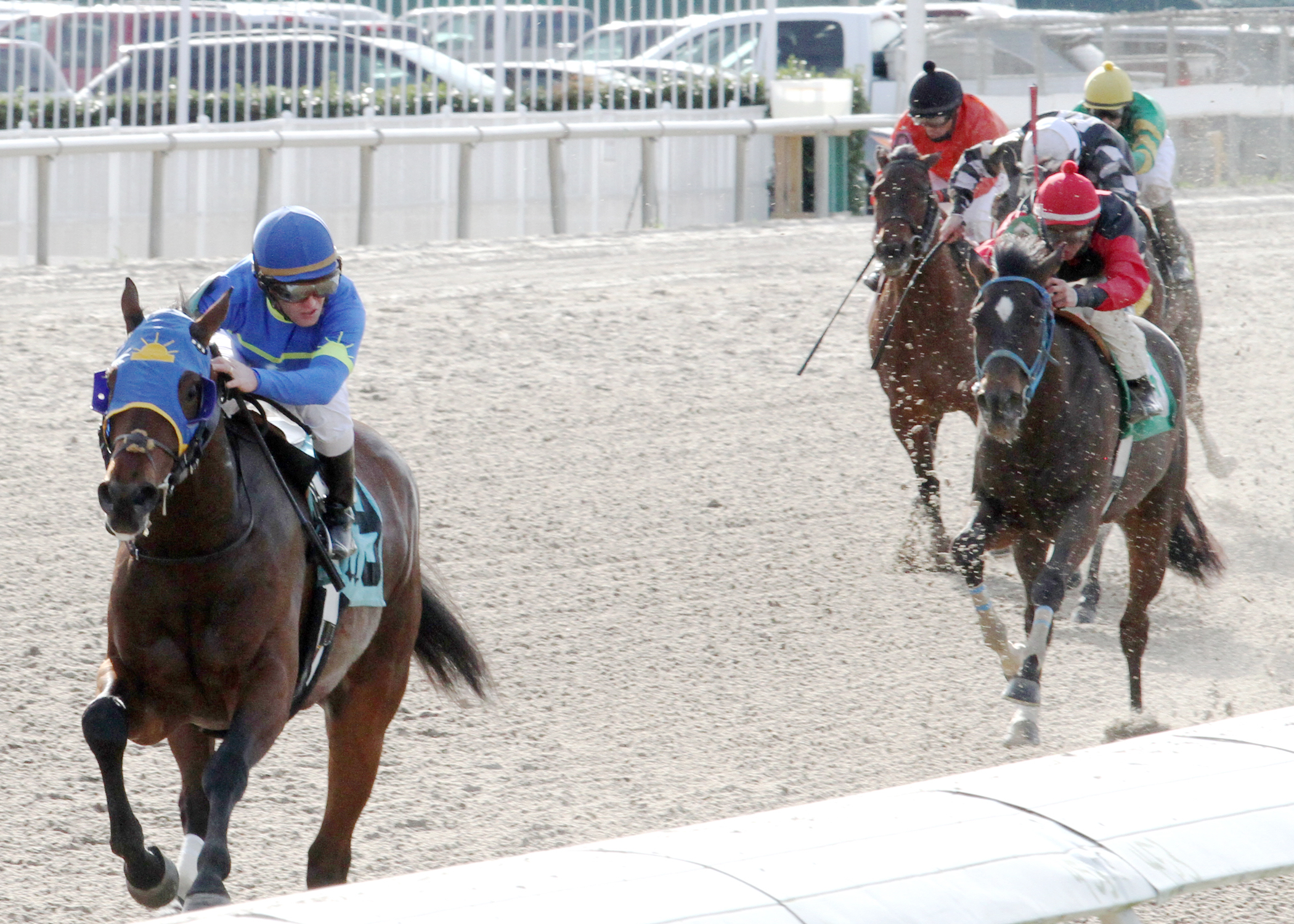 Ike Walker wins the South Mississippi Owners-Breeders Stakes