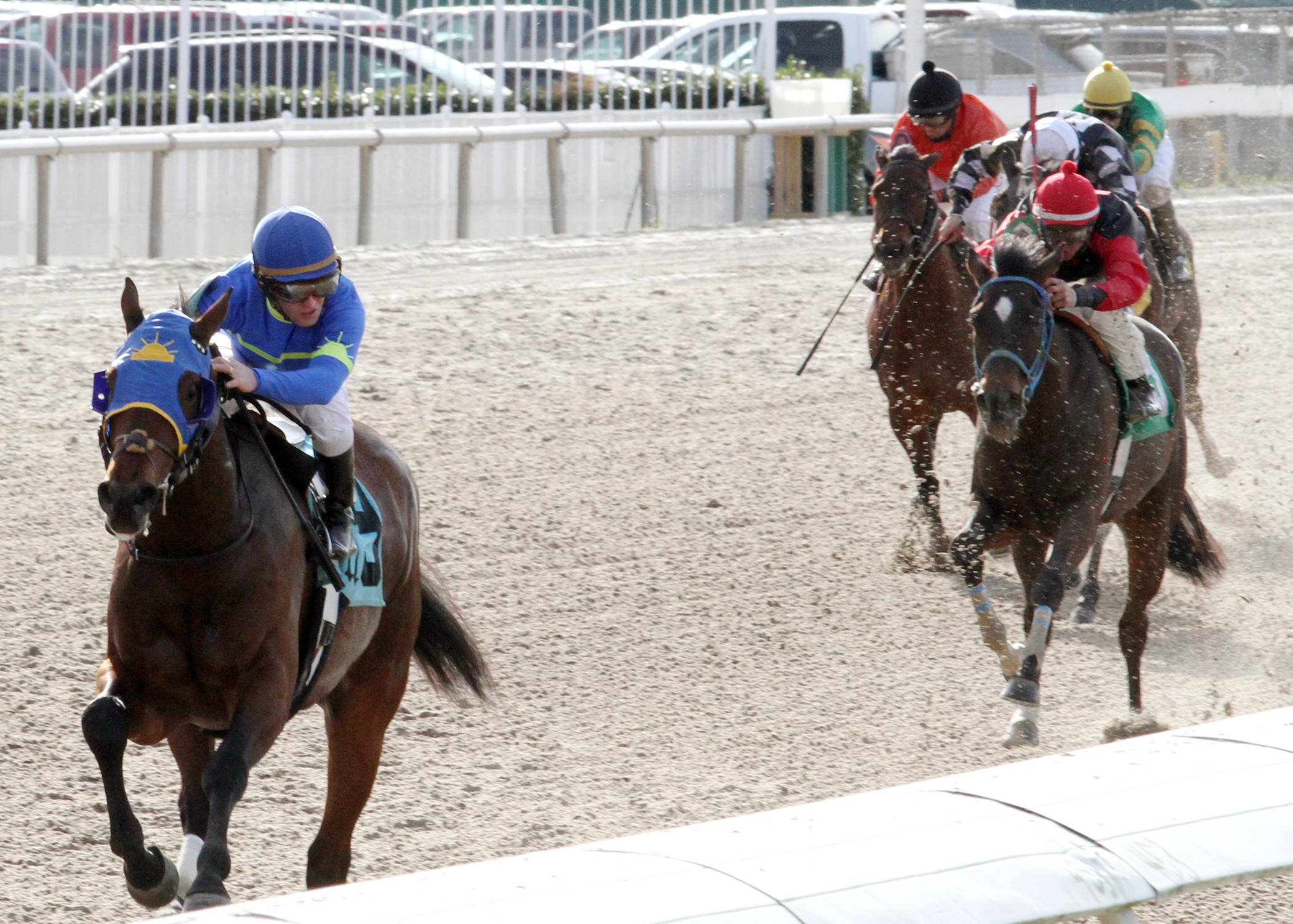 Ike Walker wins the South Mississippi Owners/Breeders Stakes