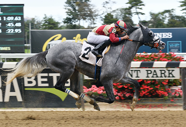 Illudere wins an Oct. 5 maiden race at Belmont Park