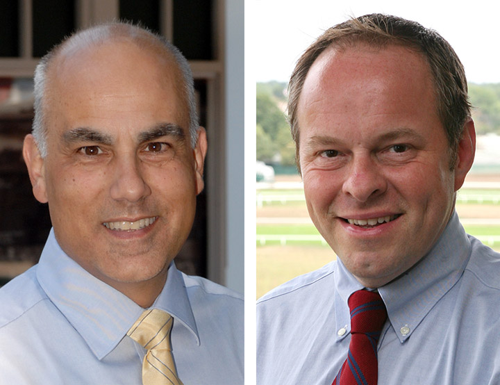 Announcers Jon Imbriale (left) and Larry Collmus (right)