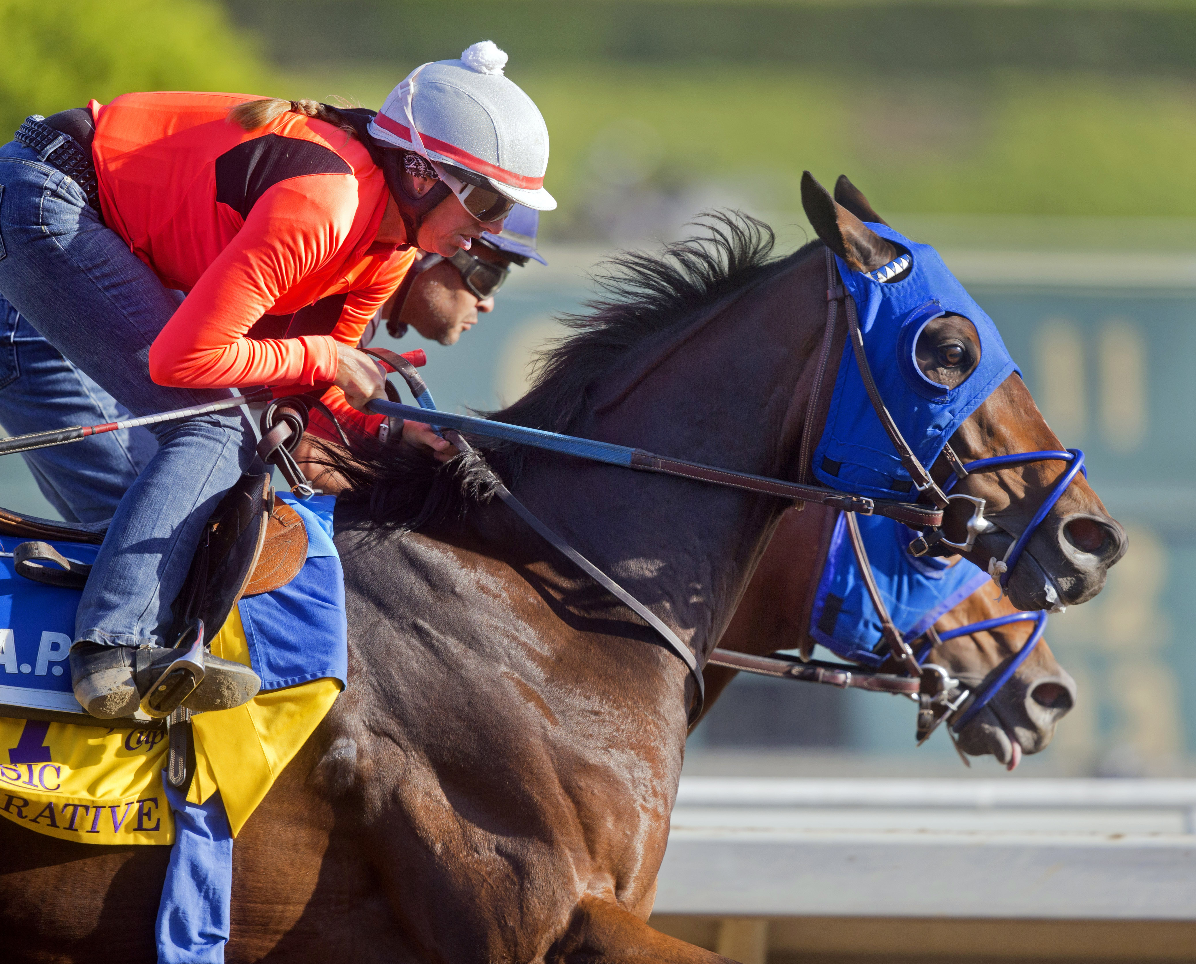 Imperative trains at Santa Anita on Oct. 23