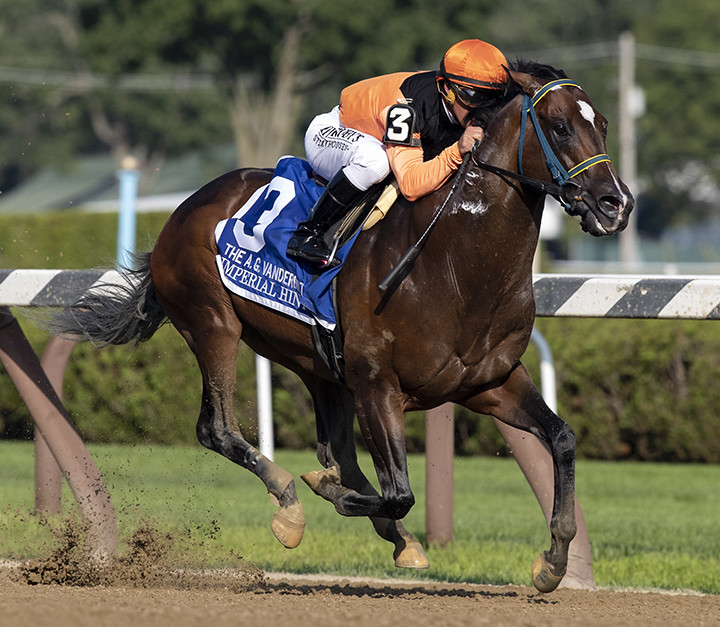 Imperial Hint wins the 2019 Vanderbilt at Saratoga Race Course