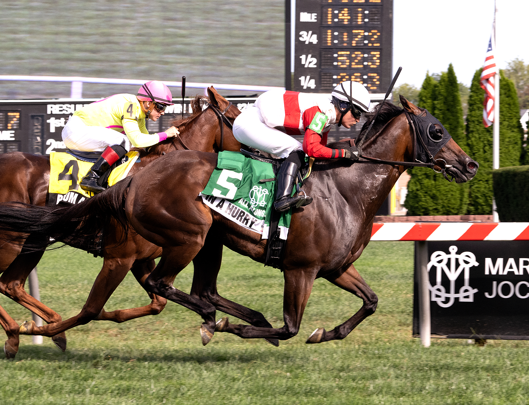 In a Hurry wins All Along Stakes 9-10-2022