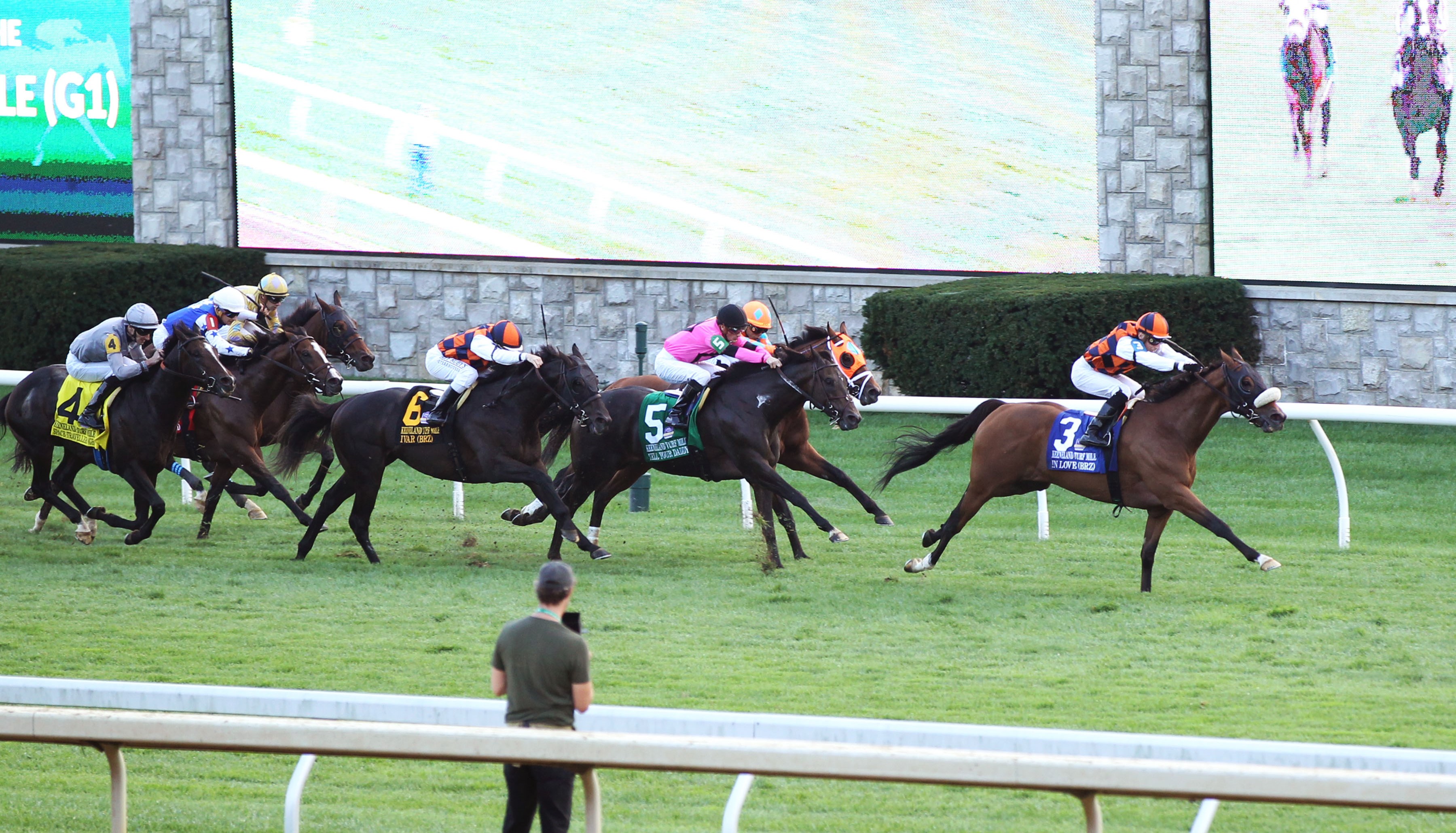 In Love wins the Keeneland Turf Mile.10-9-2021