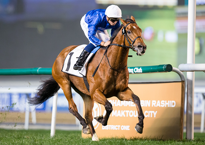 Ispolini wins the 2019 Nad al Sheba Trophy Stakes