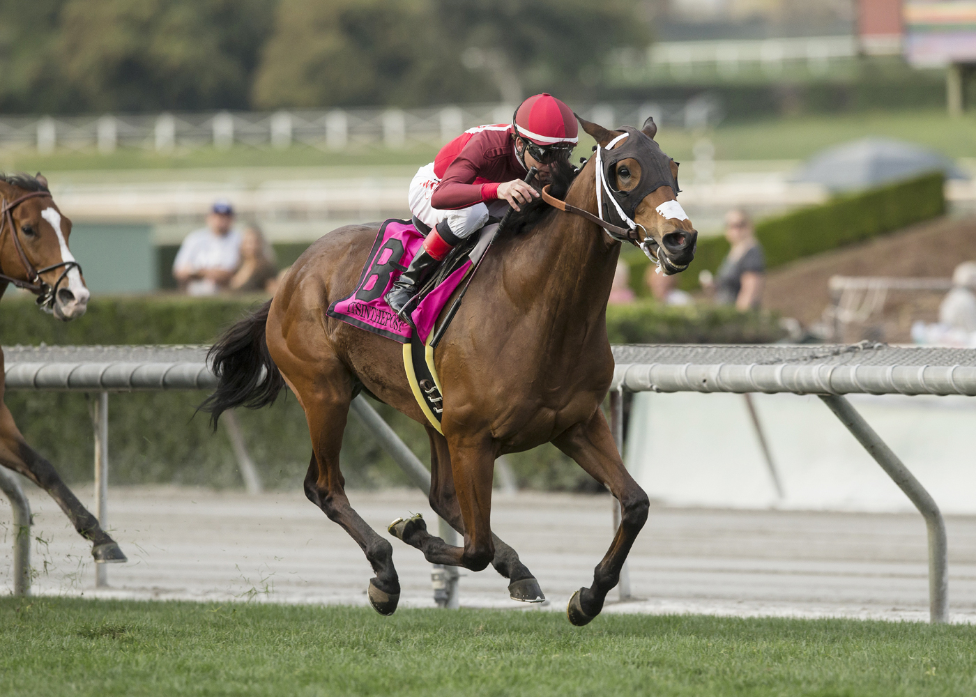 Itsinthepost wins the San Gabriel Stakes