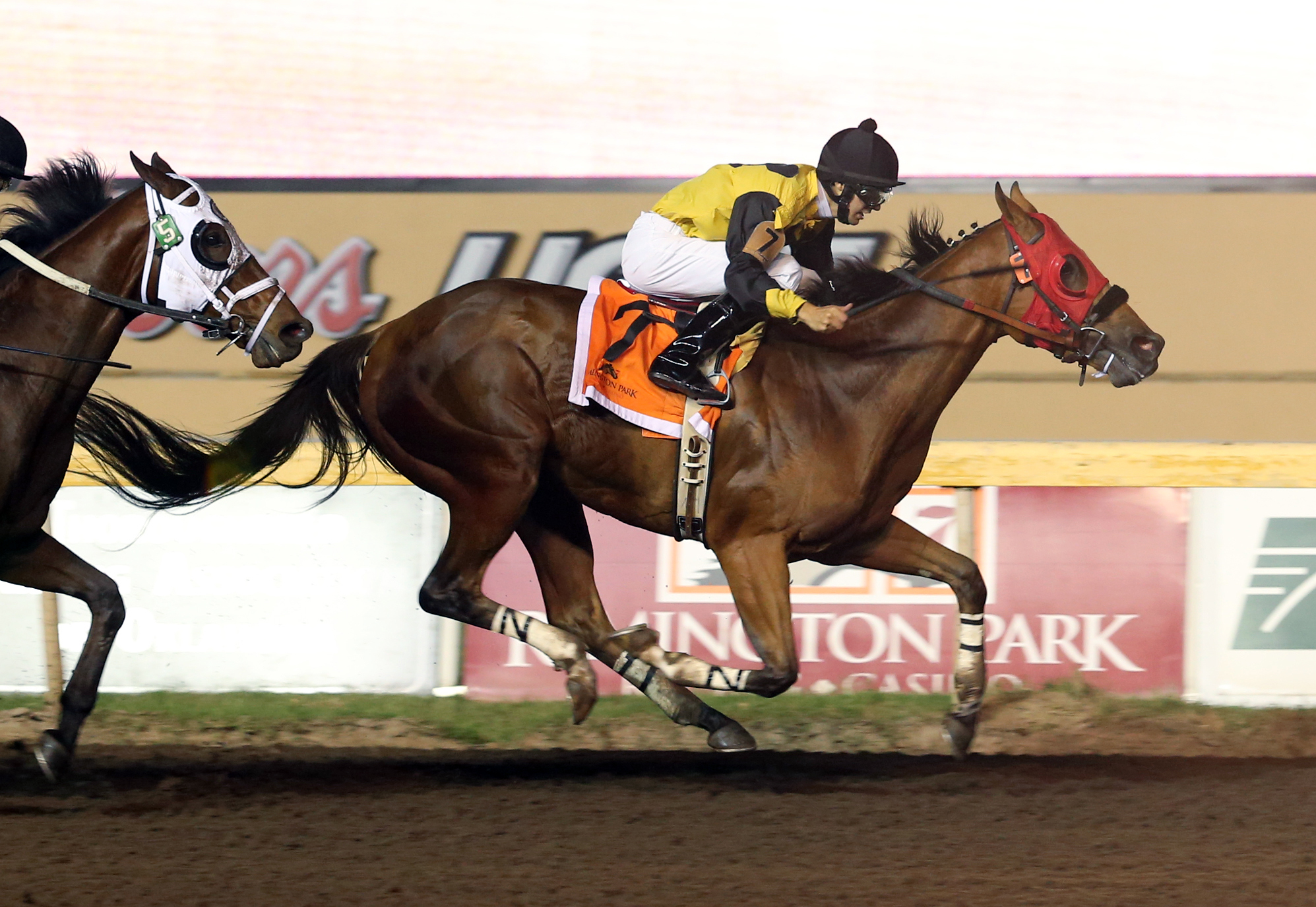 Ivan Fallunovalot wins the David M. Vance Sprint Stakes