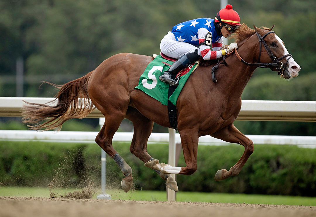 Jack Christopher wins an Aug. 28 maiden race at Saratoga