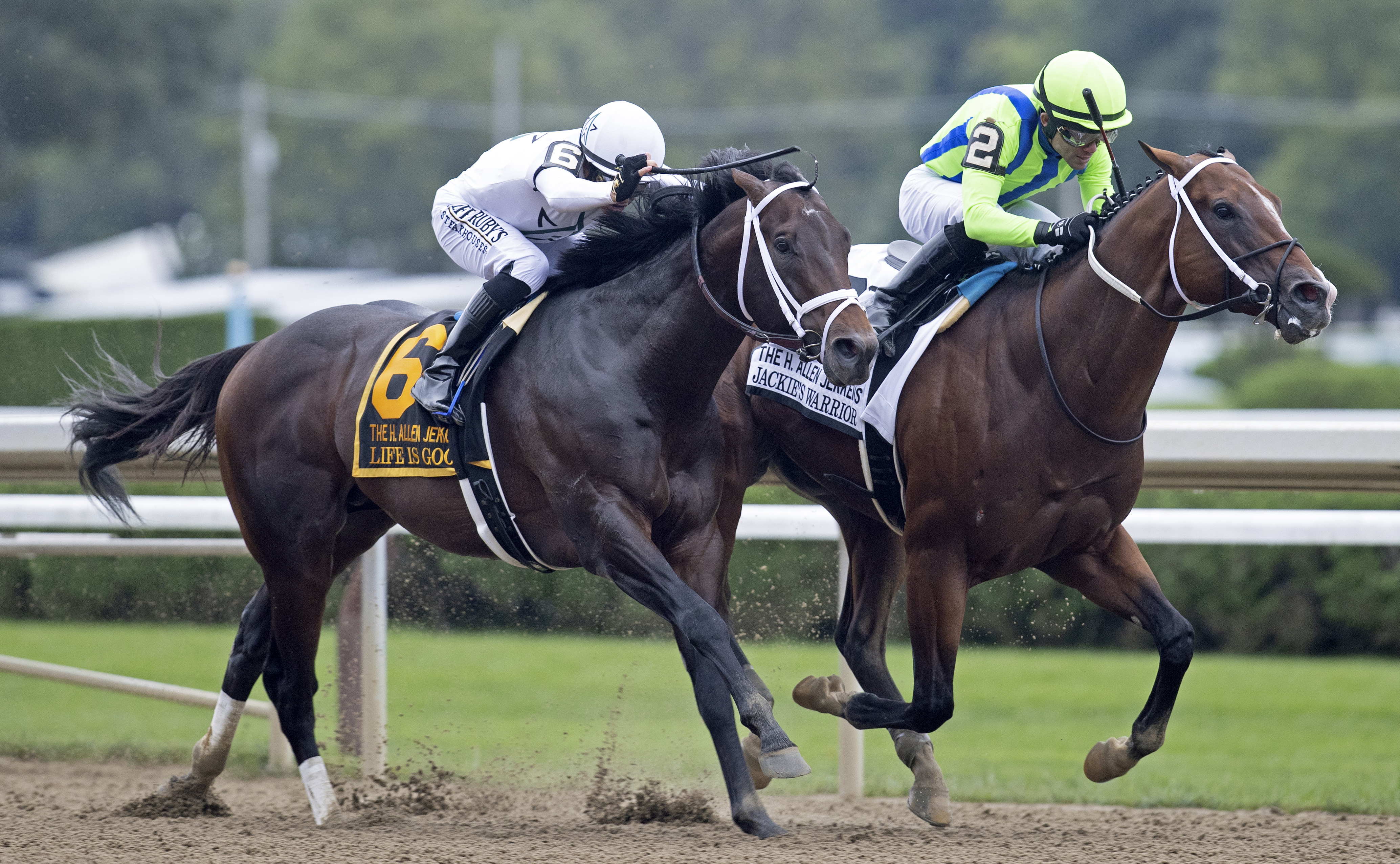 Jackie's Warrior (2) wins Allen Jerkens 8-28-2021