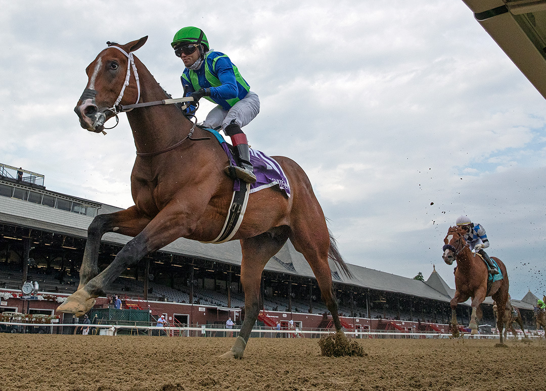 Jackie's Warrior wins the 2020 Saratoga Special Stakes at Saratoga Race Course