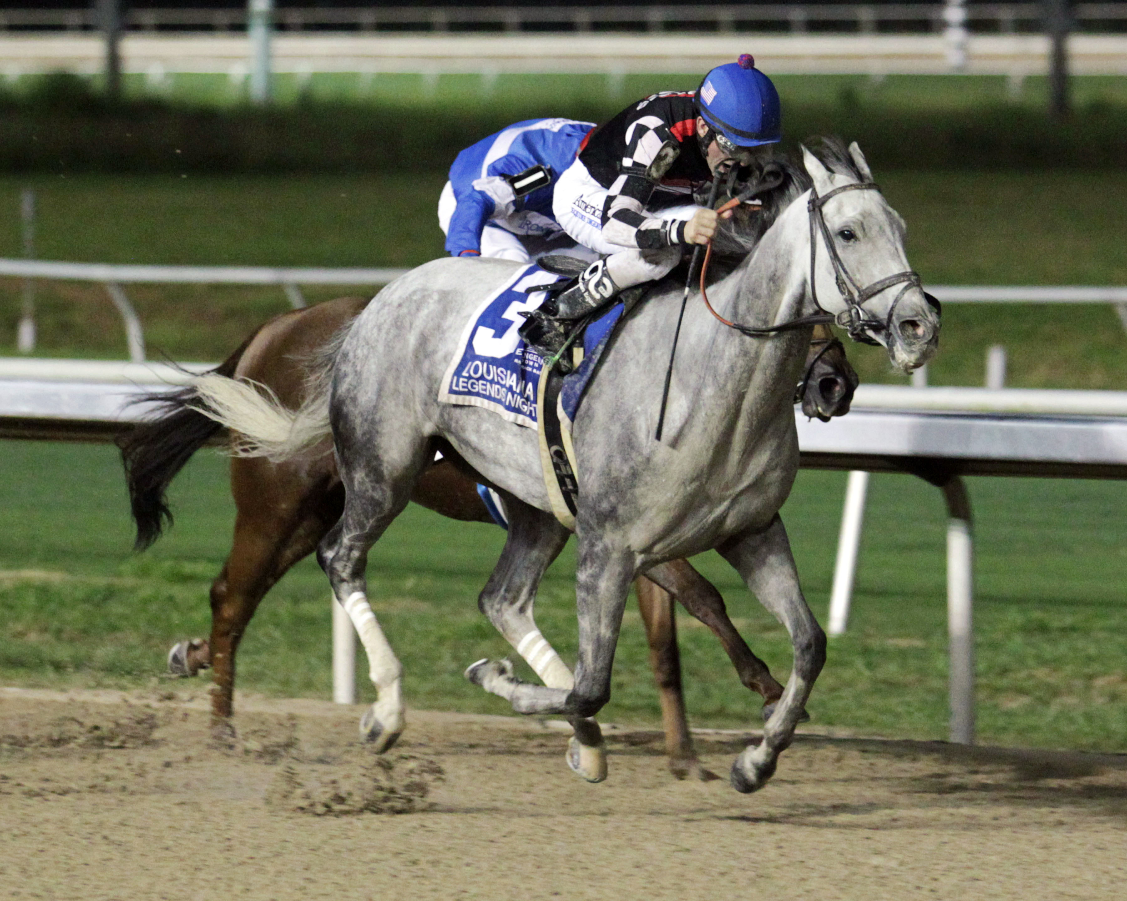 Jockamo's Song wins the Louisiana Legends Sprint