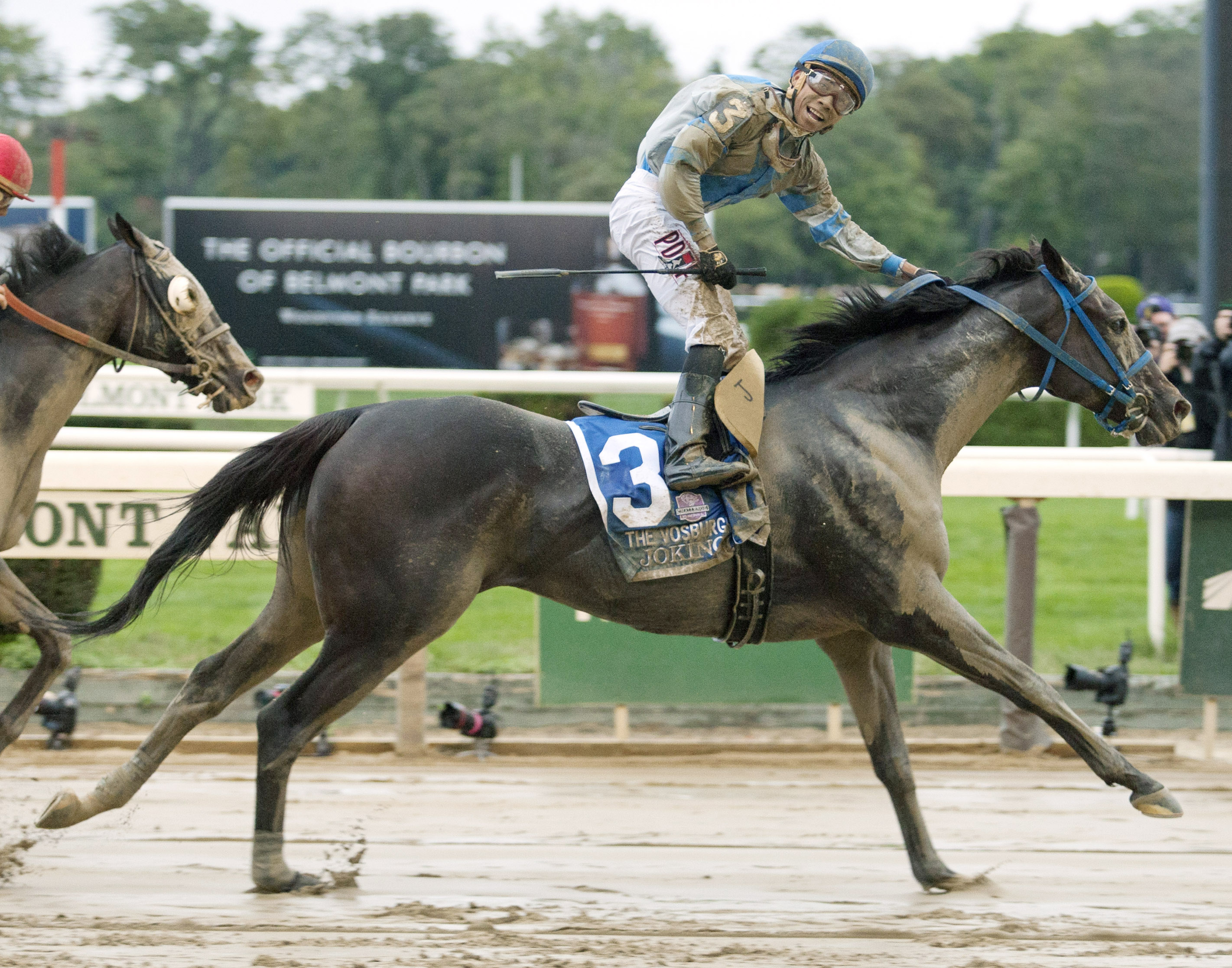 Joking wins the Vosburgh Stakes