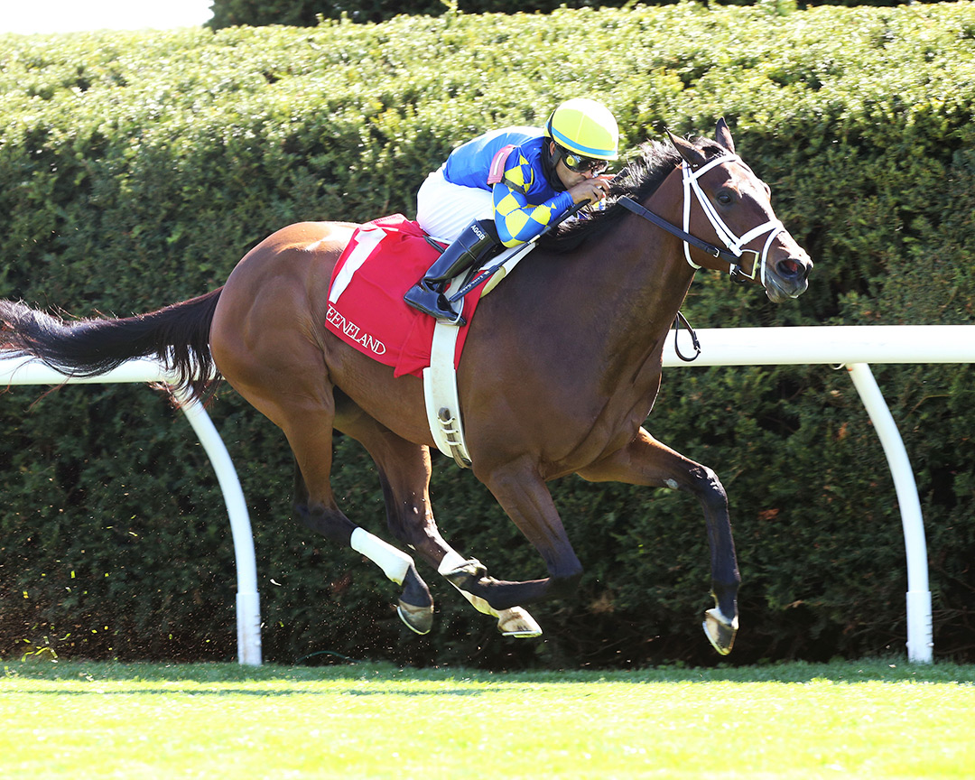 Jouster wins the 2021 Appalachian Stakes at Keeneland