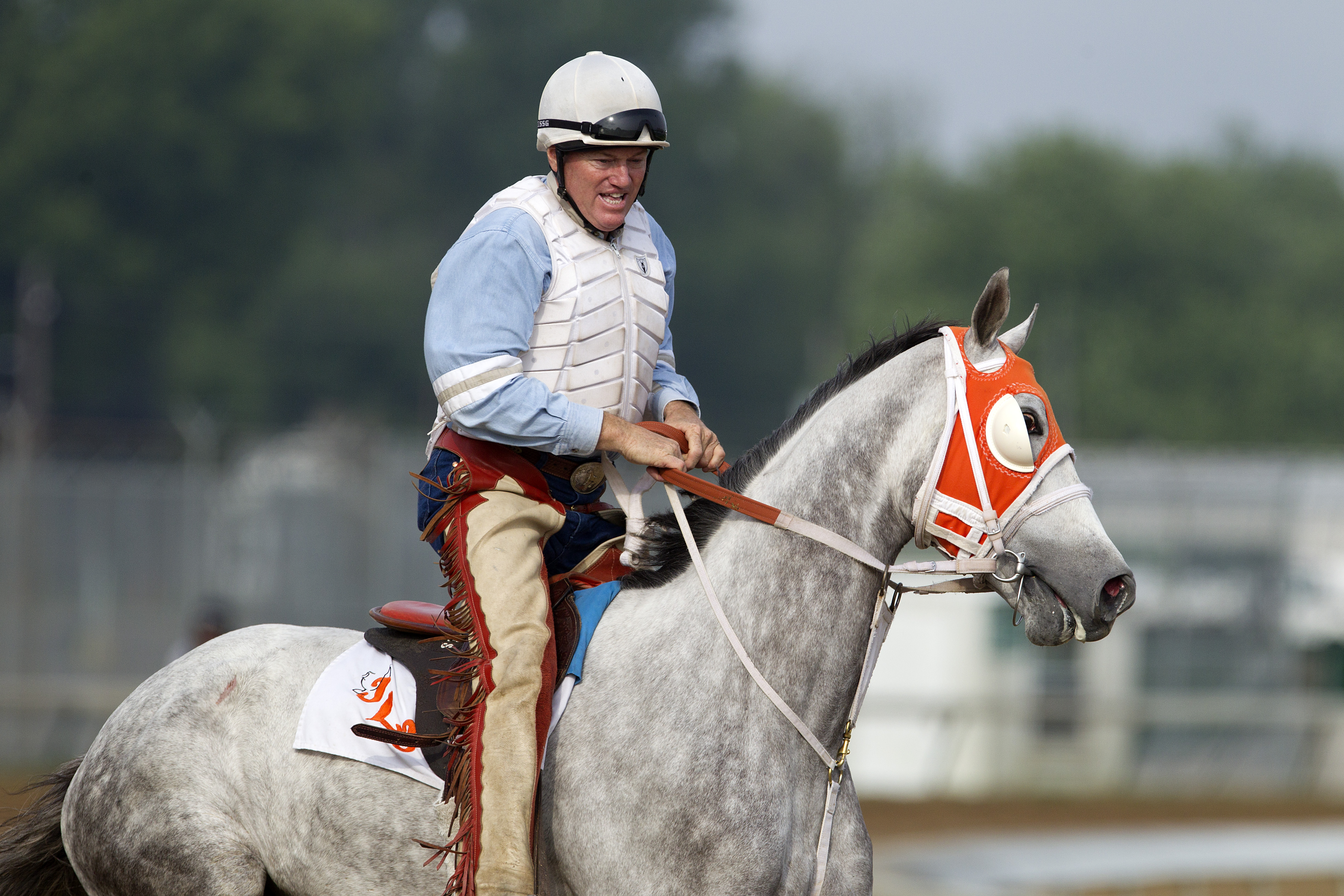 Joyful Victory with trainer Larry Jones