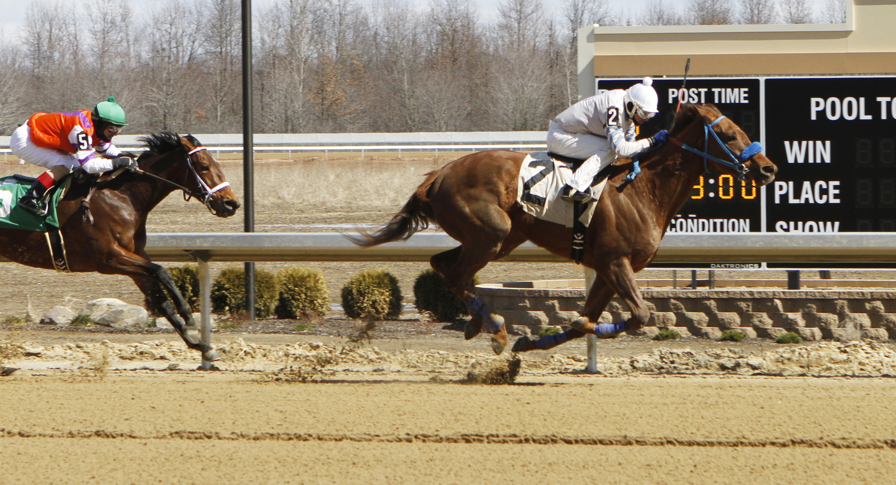 Justalittlesmoke wins the Southern Park Stakes