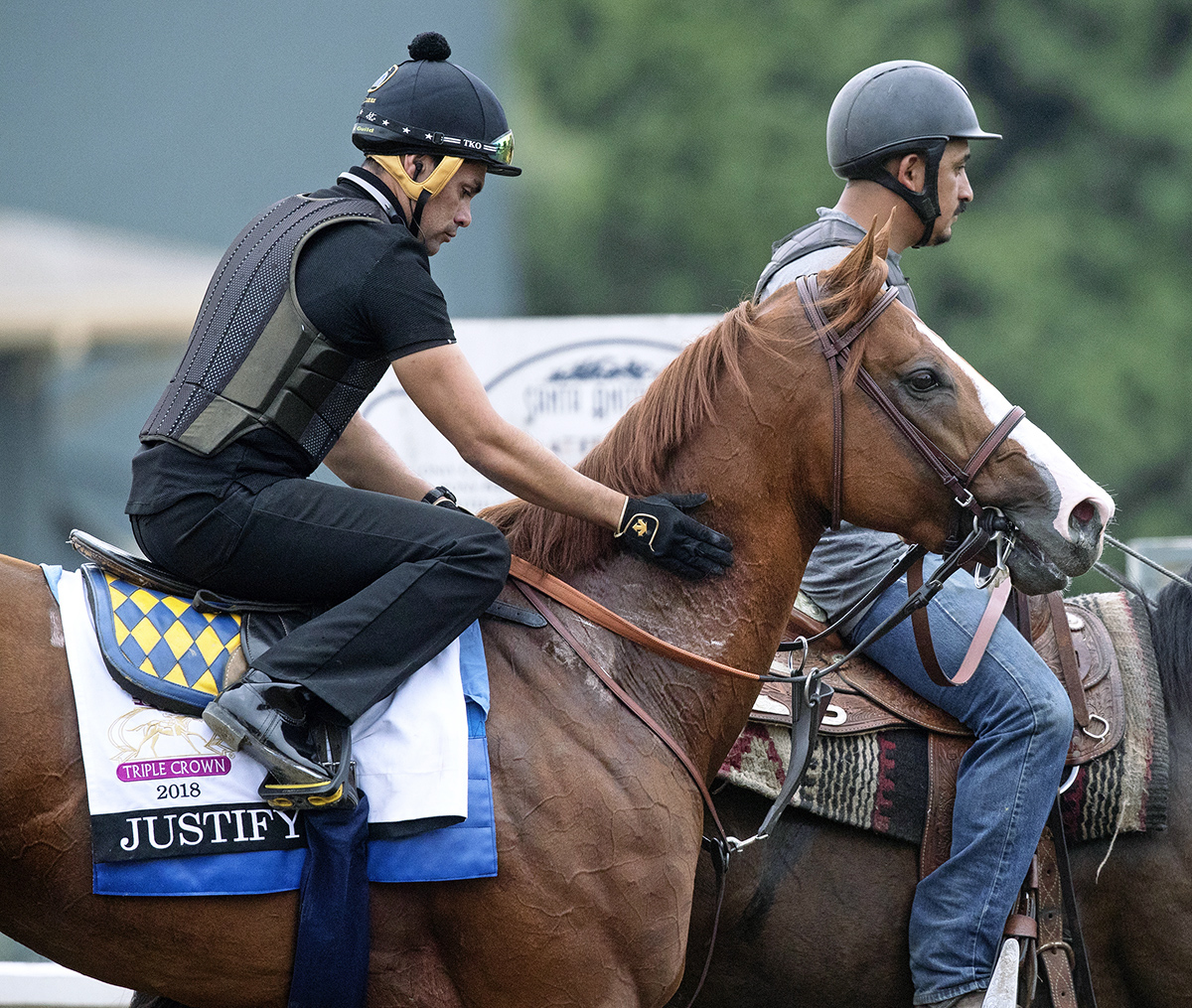 Justify at Santa Anita on July 2