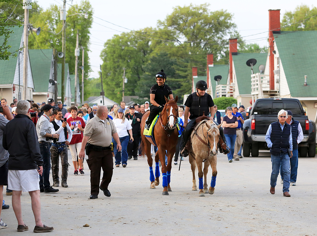 Justify with Bob Baffert