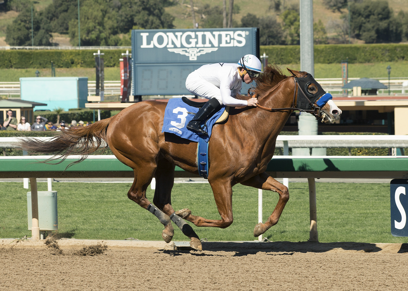 Justify wins a Feb. 18 maiden race at Santa Anita