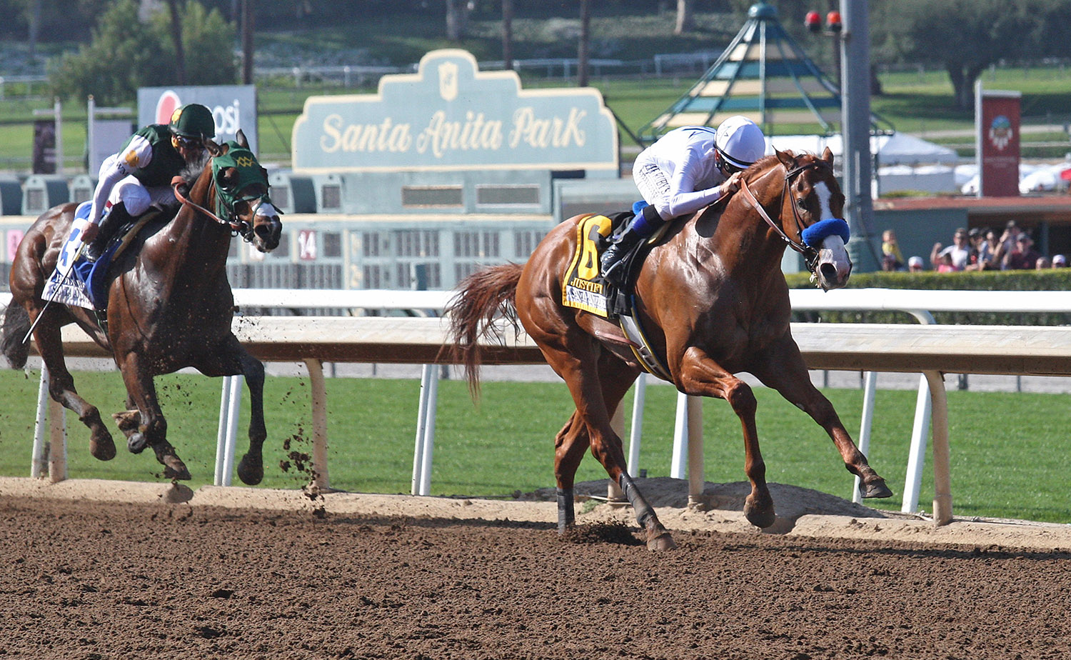 Justify wins the Santa Anita Derby