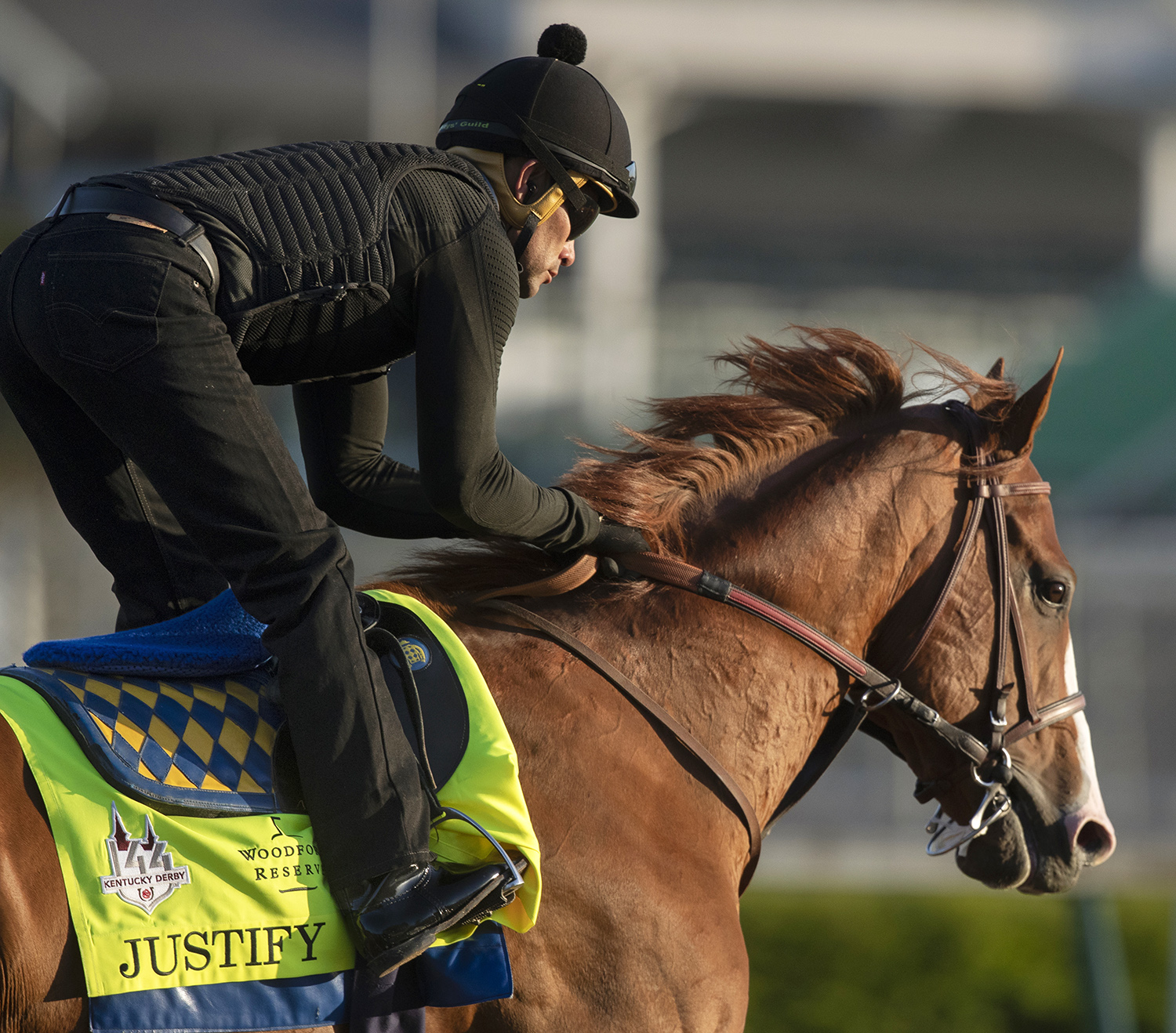 Justify gallops at Churchill on May 1