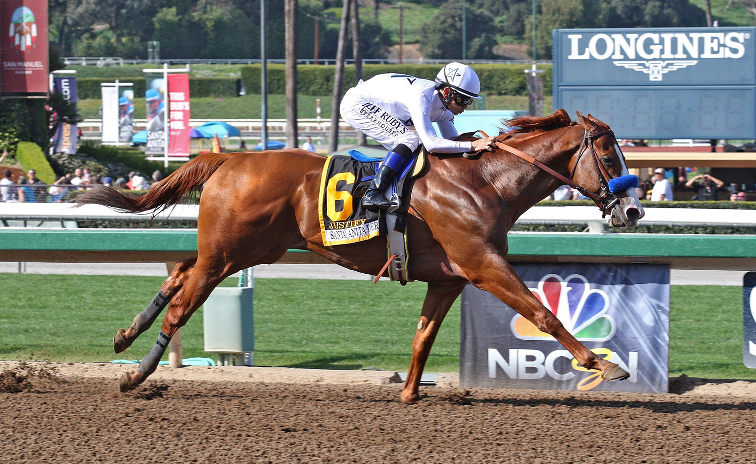 Justify wins the 2018 Santa Anita Derby