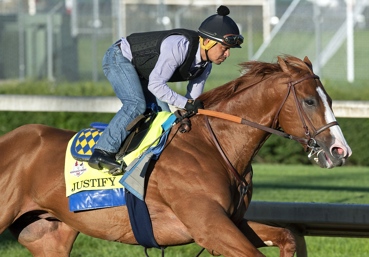 Justify trains at Churchill on June 4