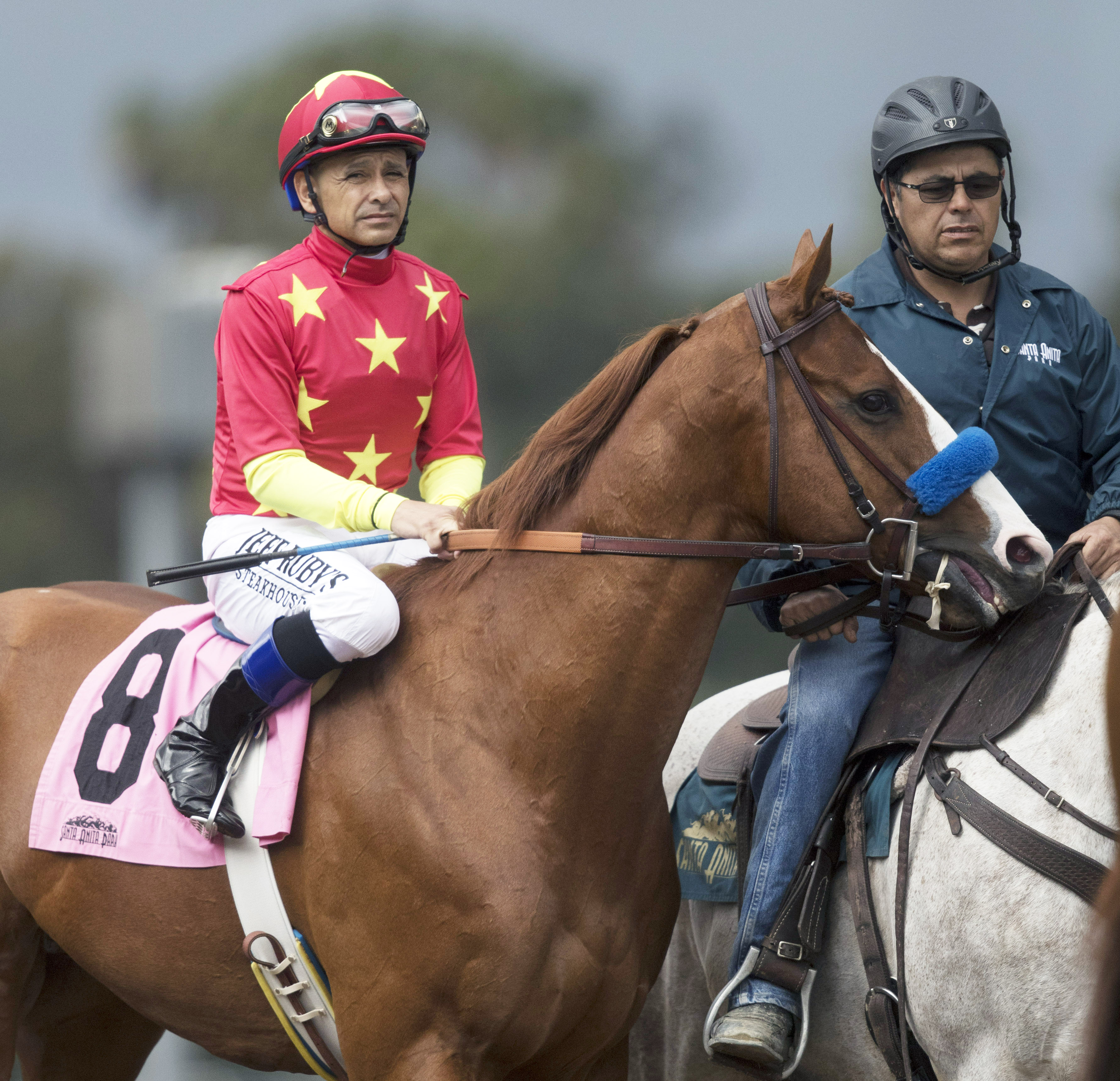 Justify at Santa Anita on March 11
