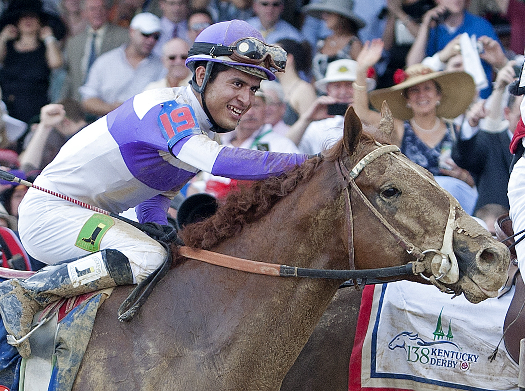 I'll Have Another and Mario Gutierrez after the Kentucky Derby