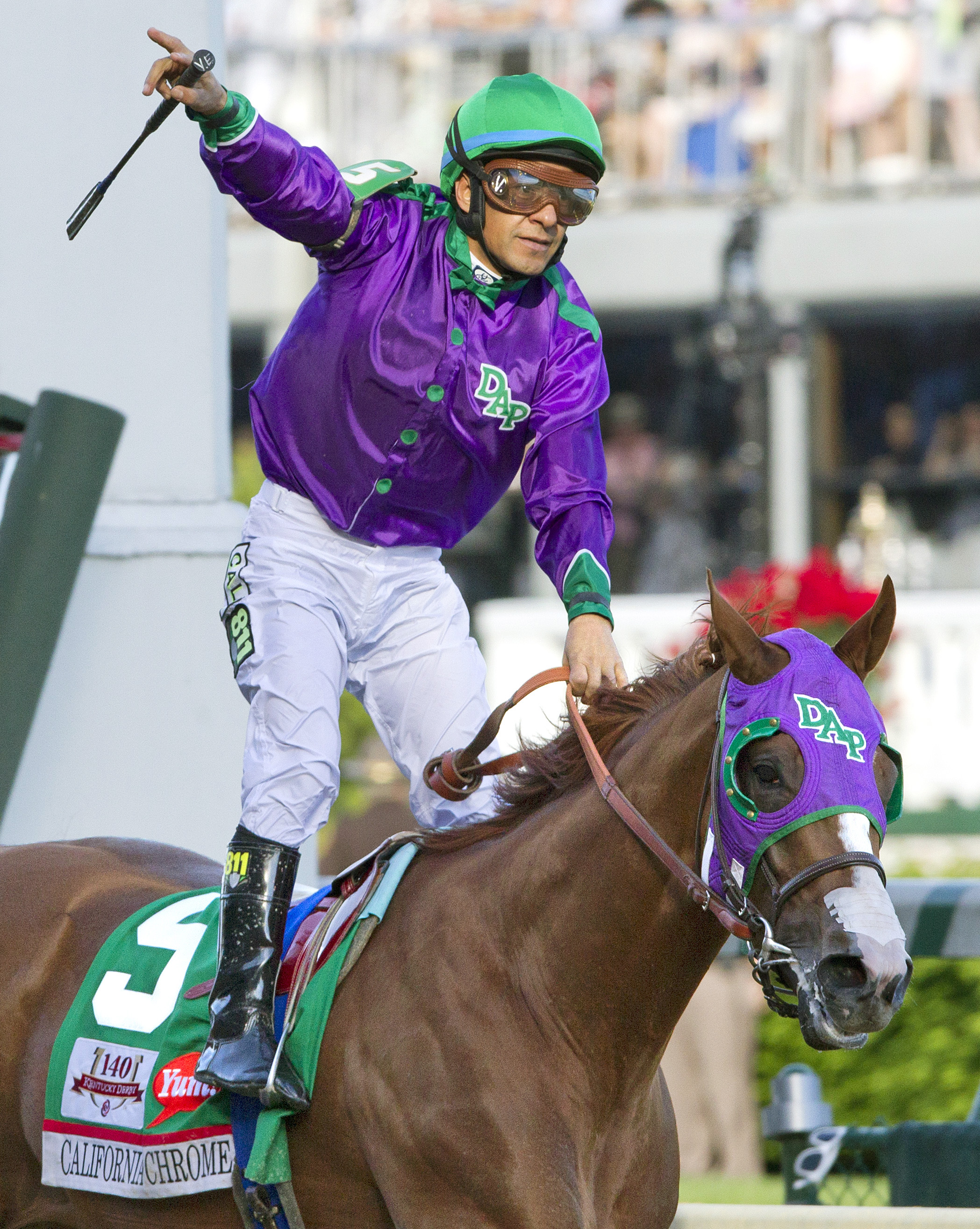 Victor Espinoza after winning the Kentucky Derby