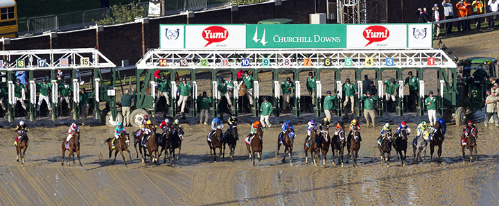 Start of the 2017 Kentucky Derby