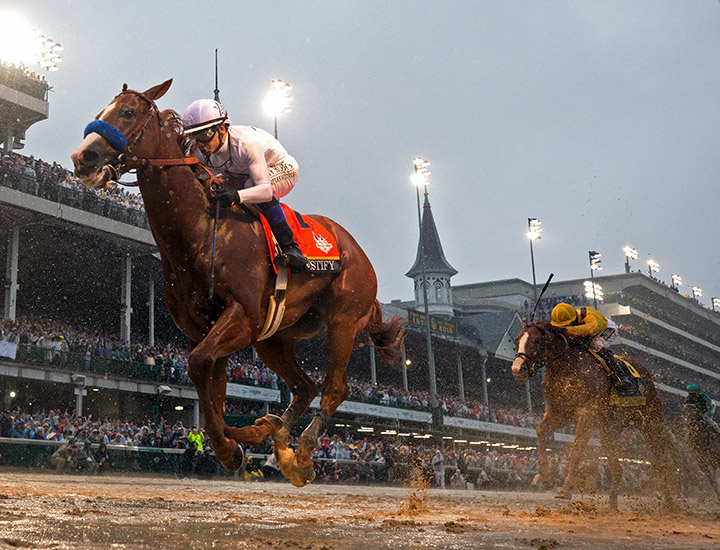 Justify wins the 2018 Kentucky Derby at Churchill Downs