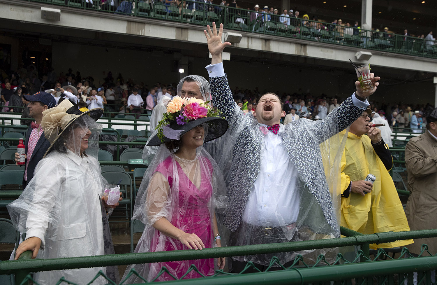 Fans at the Kentucky Derby