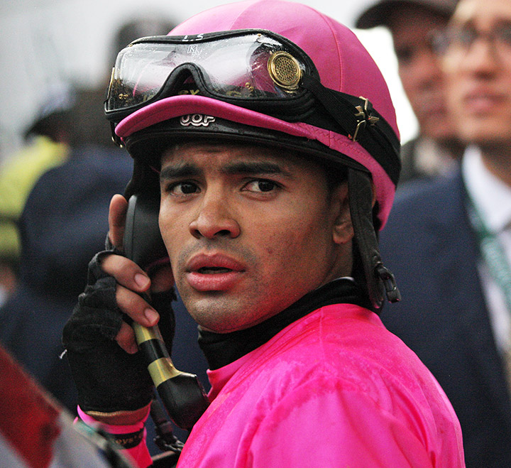 Luis Saez after the 2019 Kentucky Derby at Churchill Downs