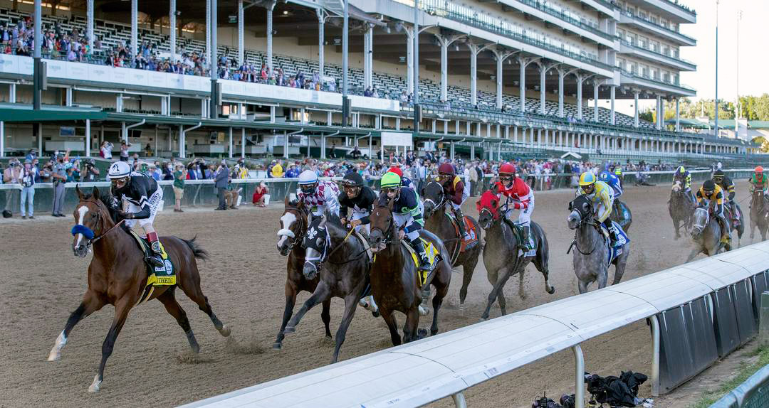 Authentic leads the field in the 2020 Kentucky Derby at Churchill