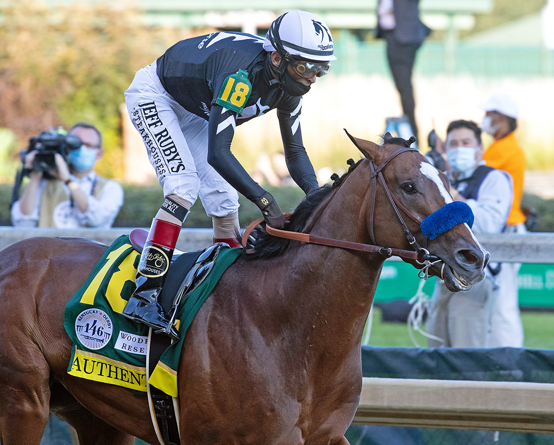Authentic wins the 2020 Kentucky Derby at Churchill Downs