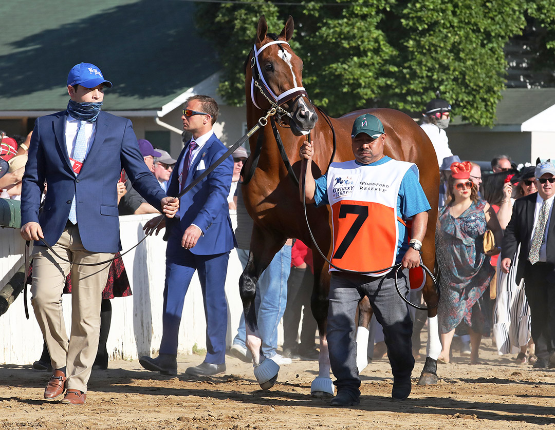 Mandaloun at the Kentucky Derby at Churchill Downs