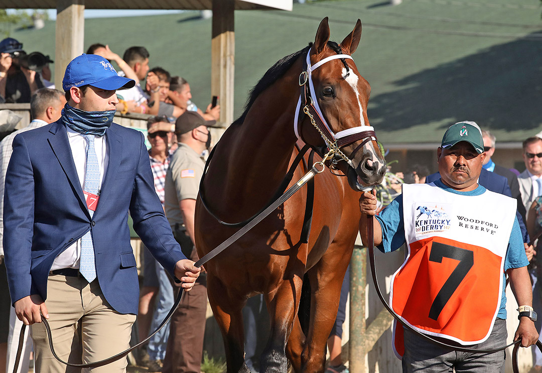 Mandaloun at the Kentucky Derby at Churchill Downs