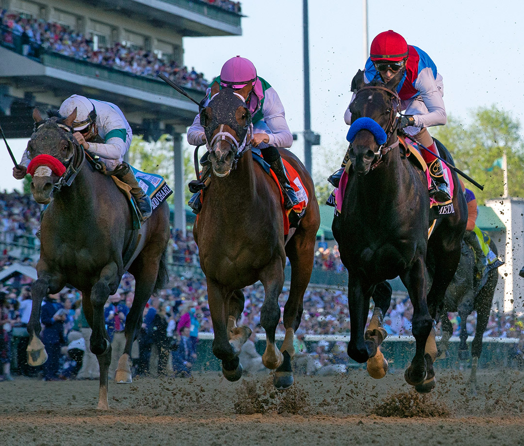 Medina Spirit beats Mandaloun to win the Kentucky Derby at Churchill Downs