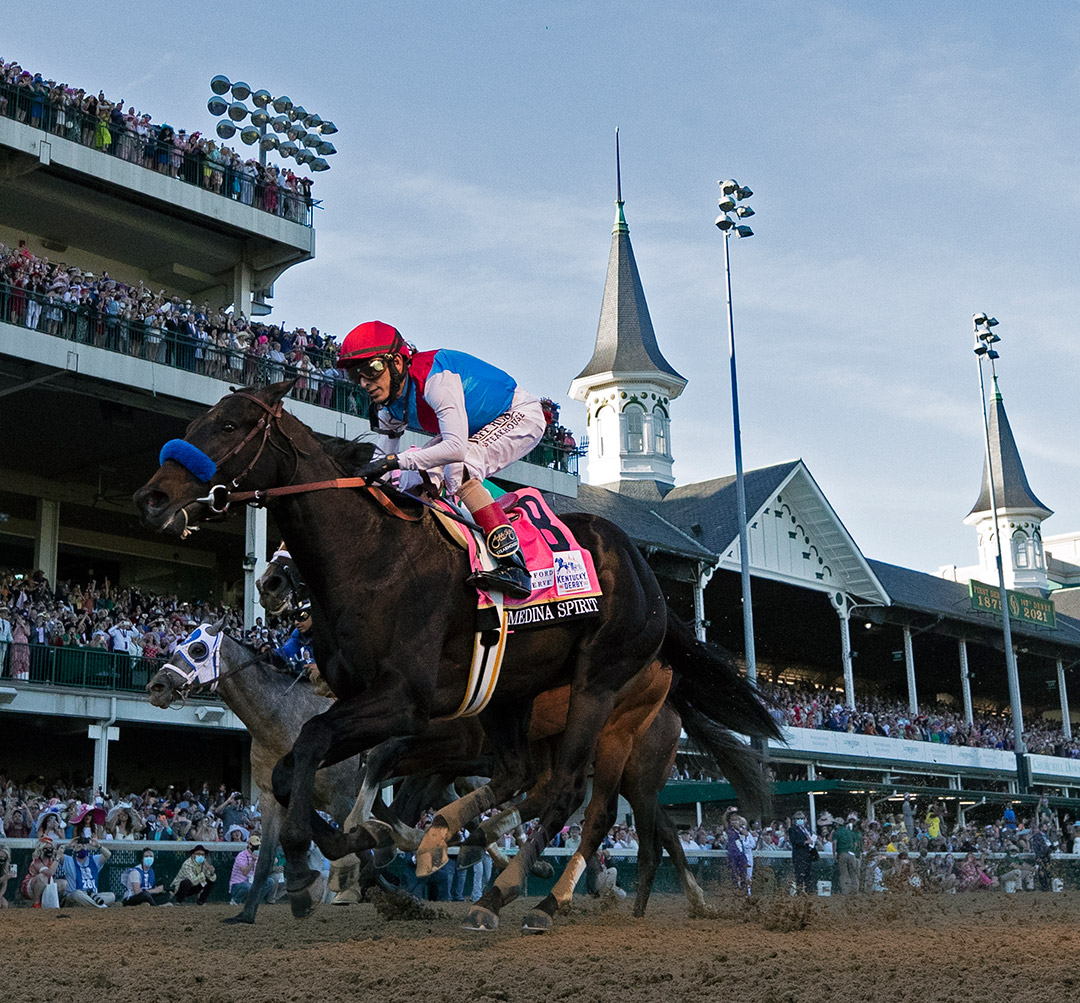 Medina Spirit wins the 2021 Kentucky Derby at Churchill Downs