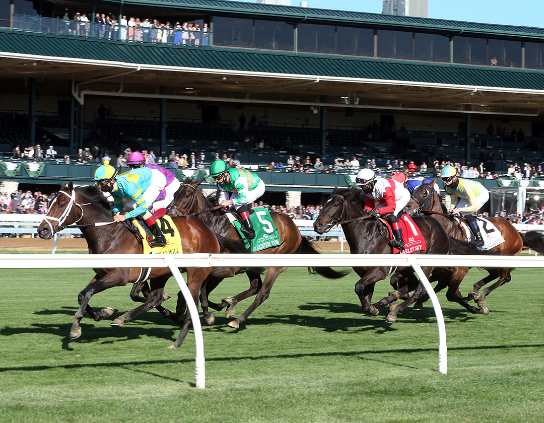 Turf racing at Keeneland