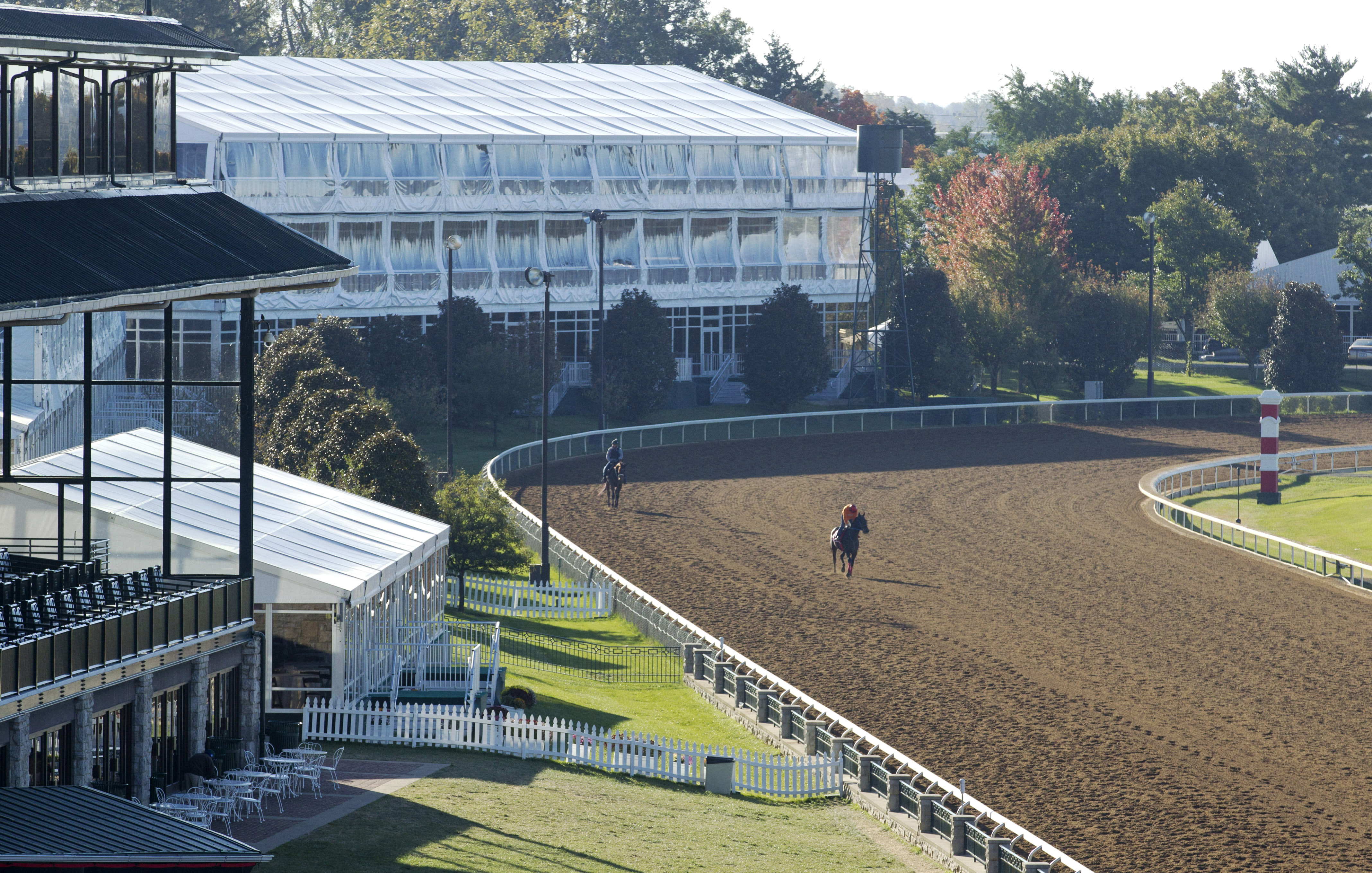 Keeneland Breeders' Cup temporary structures