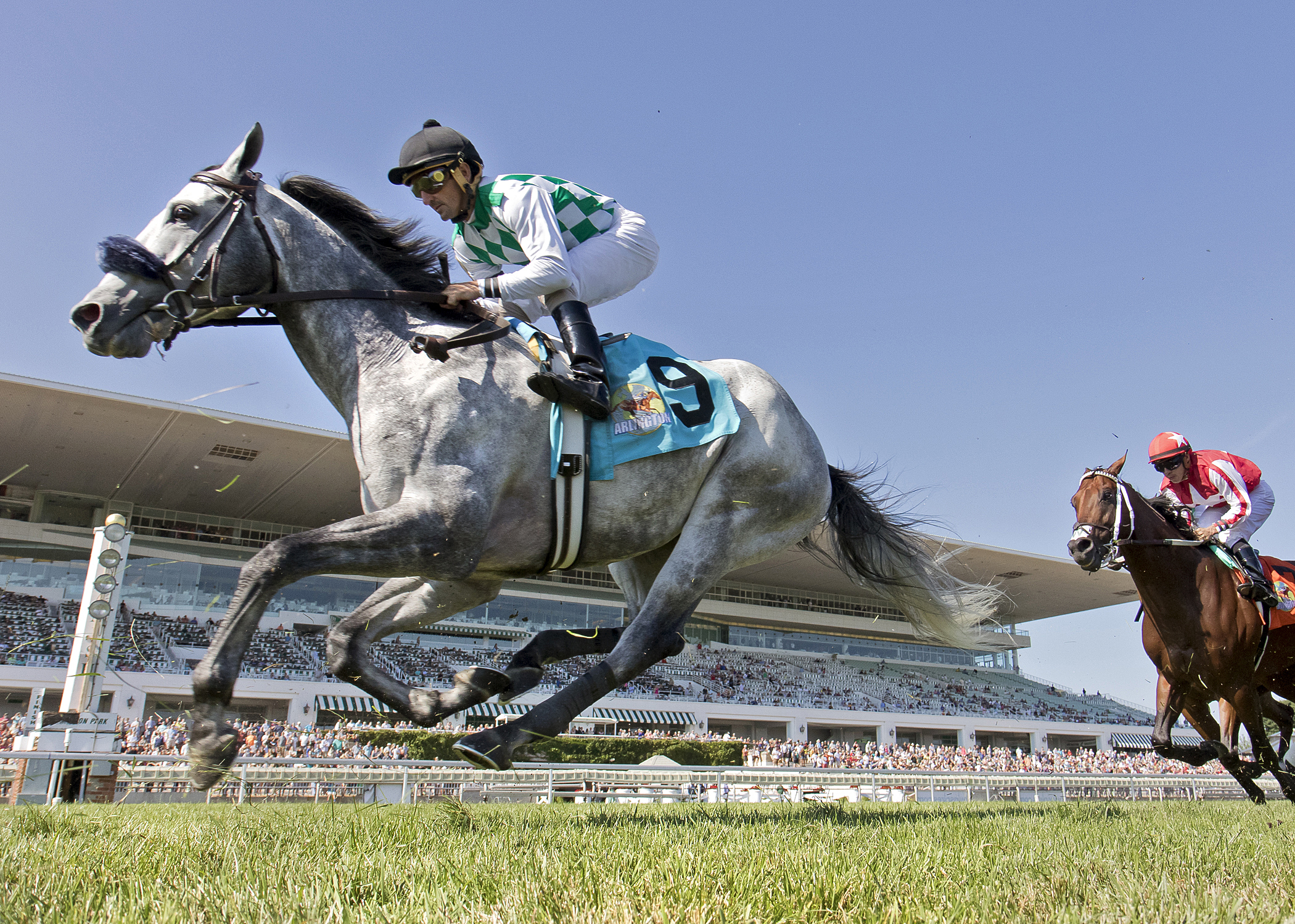Kasaqui wins the 2016 Arlington Handicap