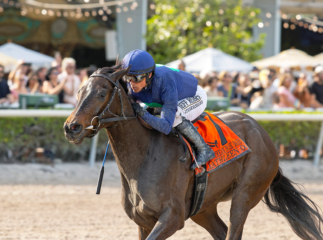 Kathleen O. wins the 2022 Gulfstream Park Oaks at Gulfstream Park