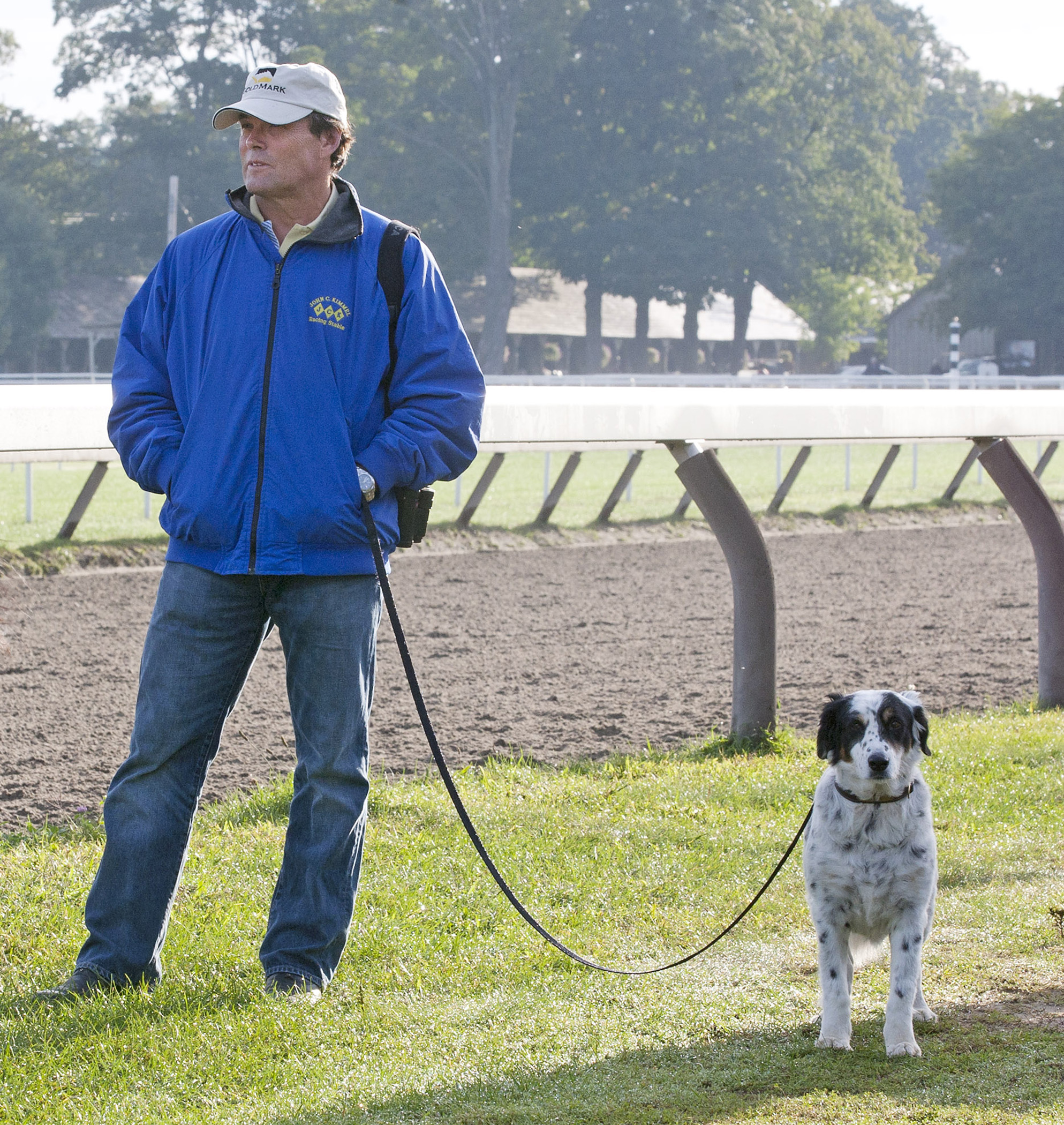 John Kimmel with his dog Freckles in August 2011