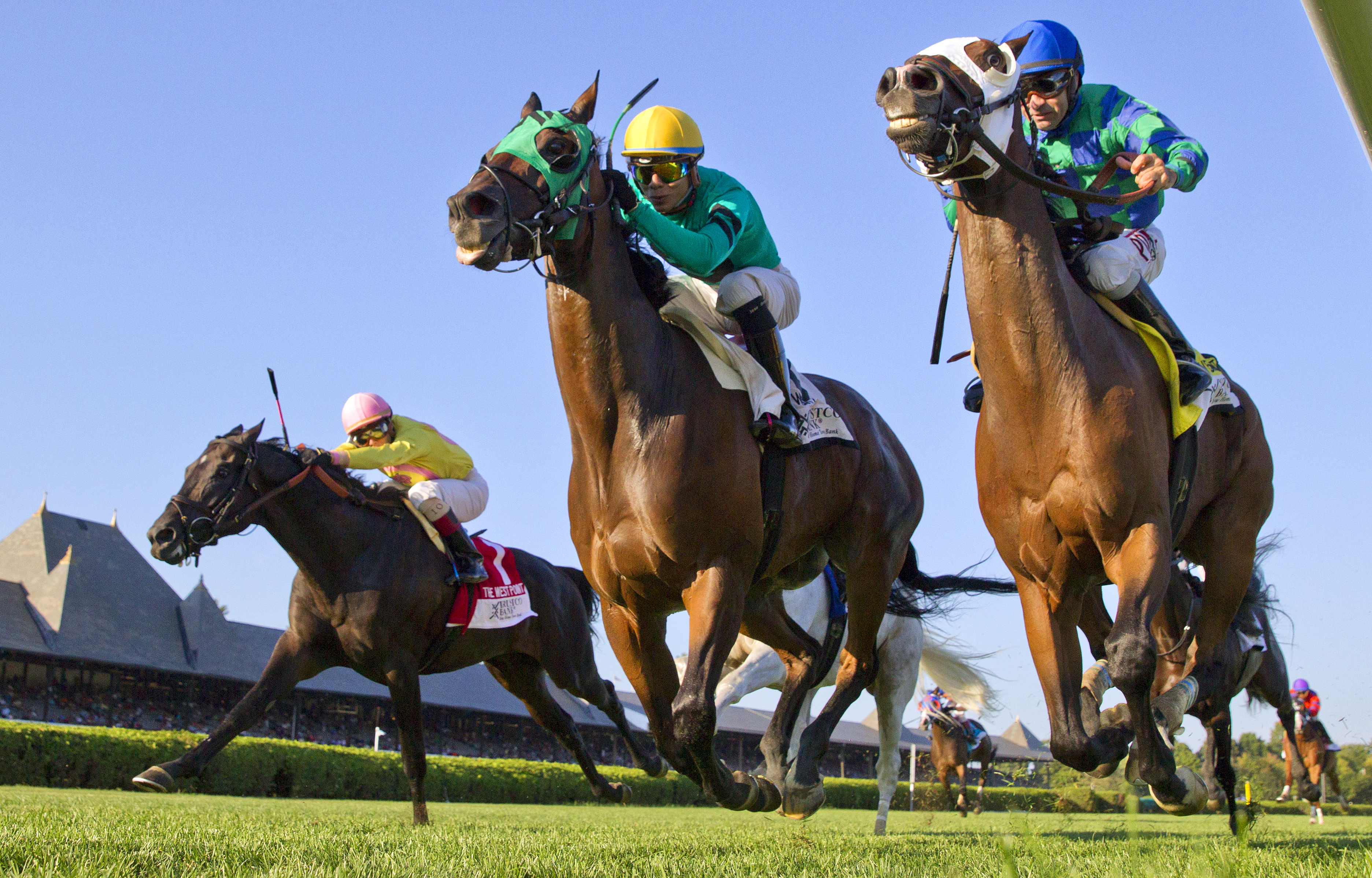 Kharafa finishes second to King Kreesa in the West Point Stakes