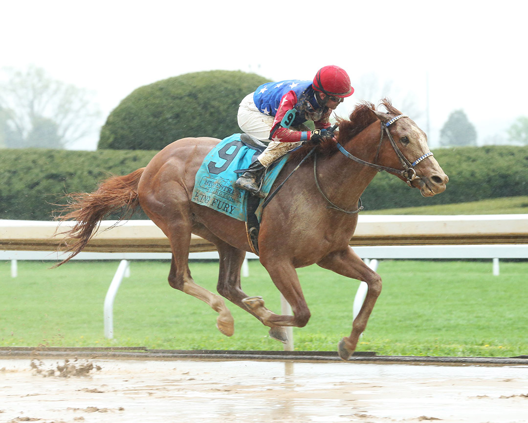 King Fury wins the 2021 Lexington Stakes at Keeneland